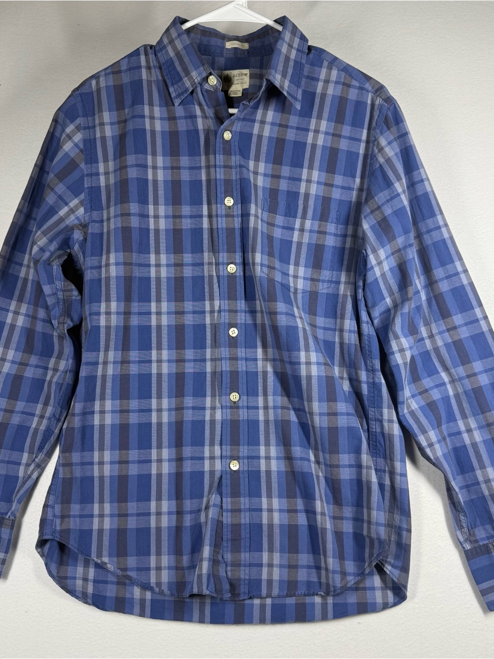J. Crew Blue Plaid Button-Down Shirt
